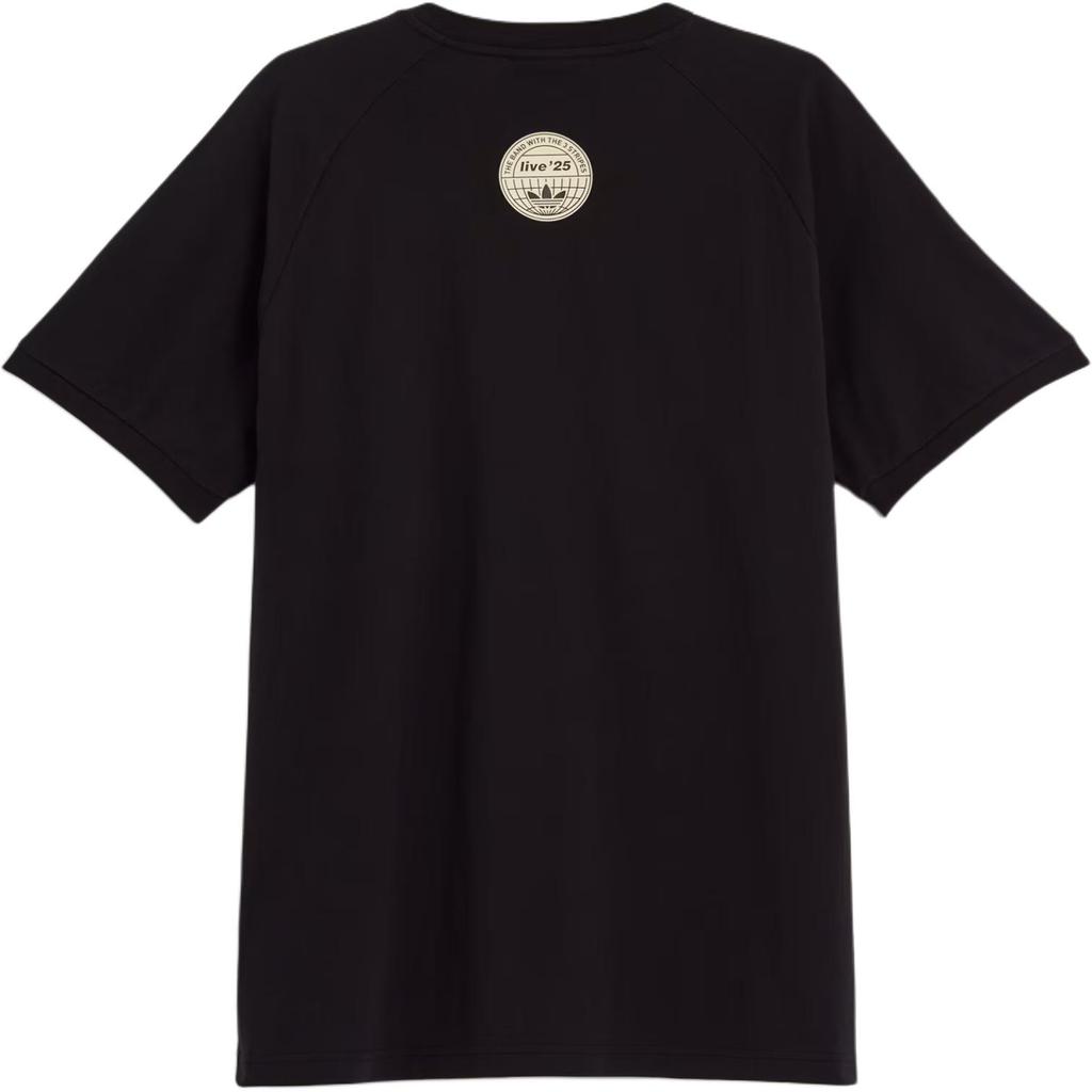 Adidas Originals X Oasis Collaboration 3-Stripes SS25 Tour Soft Slim Fit Short Sleeve T-Shirt Unisex Tops KT-3445