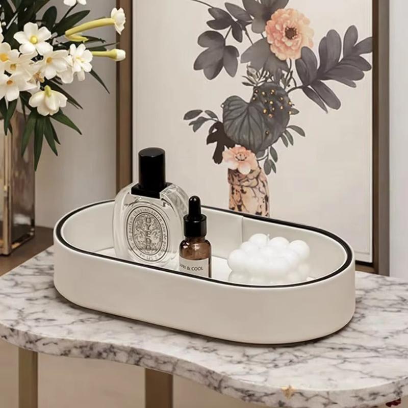 PU-Leder Aufbewahrungsbox Eingangsbereich Zuhause Schmuck-Organizer-Box Schreibtisch Kosmetik Diverse Ablage Wohnzimmer Dekoration