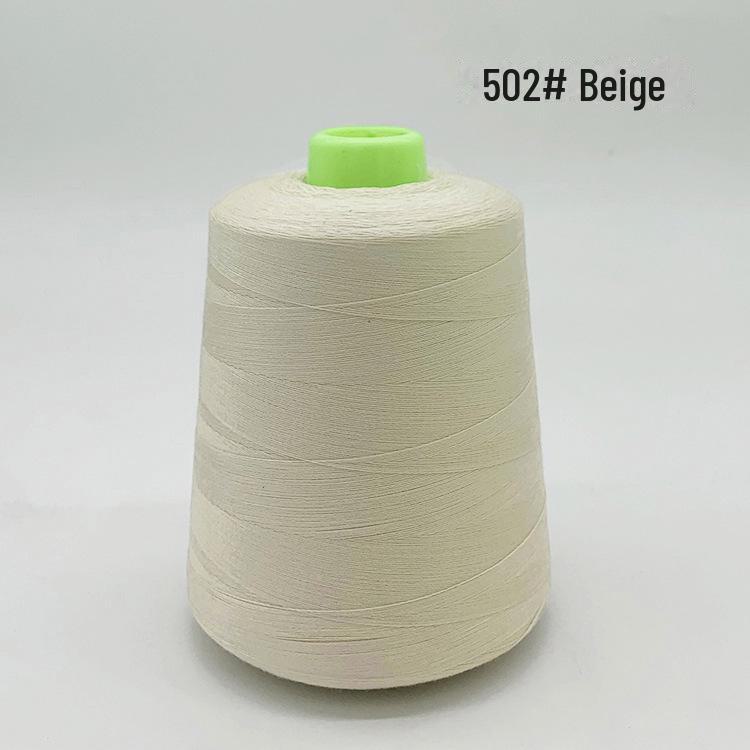 High-Speed 8000-Yard Black & White Sewing Thread - 402 Flat Pagoda Thread for Clothing