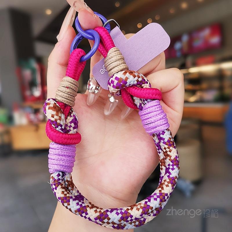 Handy-Lanyard Dopamin-High-Value Damen-Handgelenkseil kurz Outdoor tragbar Reise Bergsteigen Einkaufen Foto