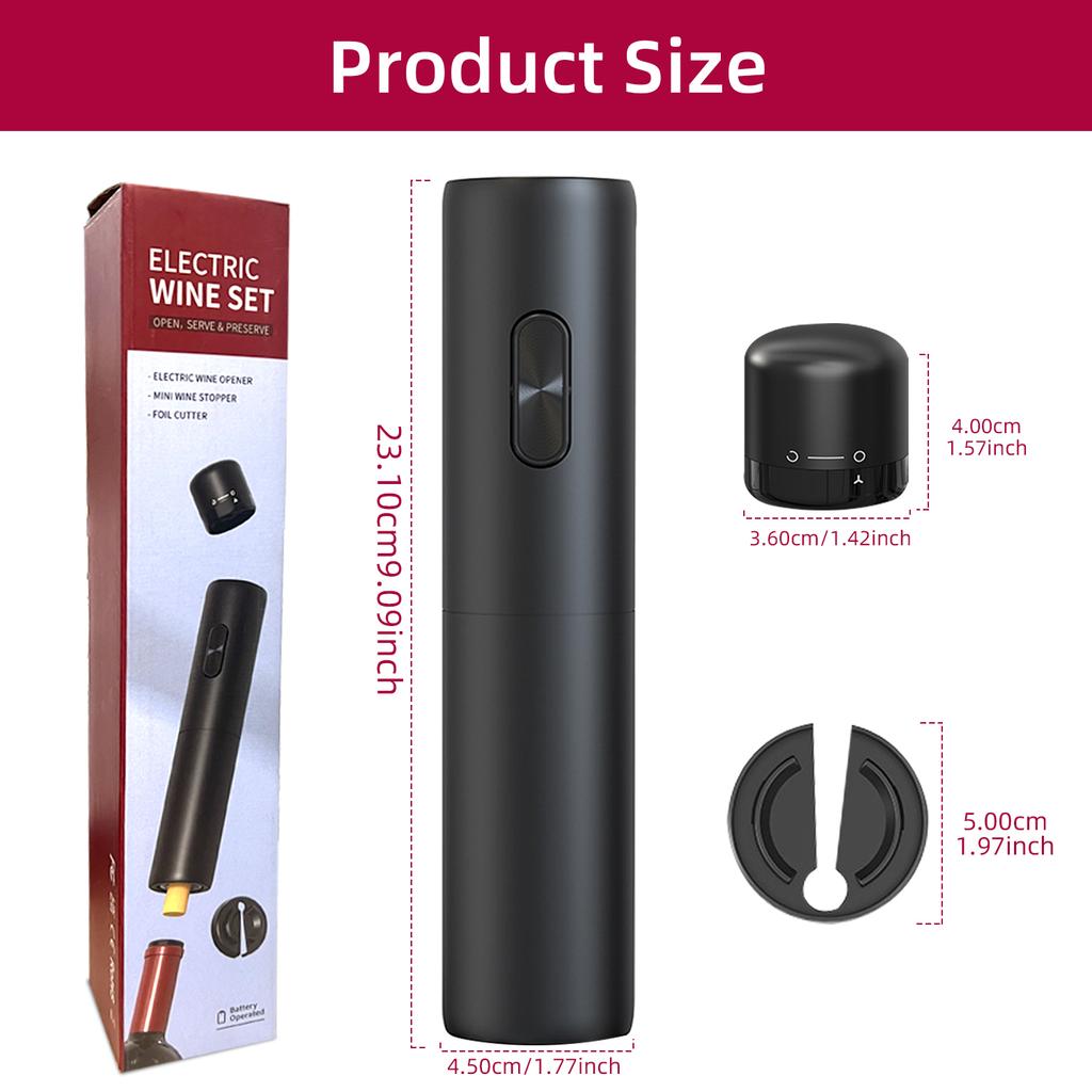 Electric Wine Bottle Opener Automatic Red Wine Corkscrew Wine Opener Wine Battery Bottle Opener Tools Kitchen Products