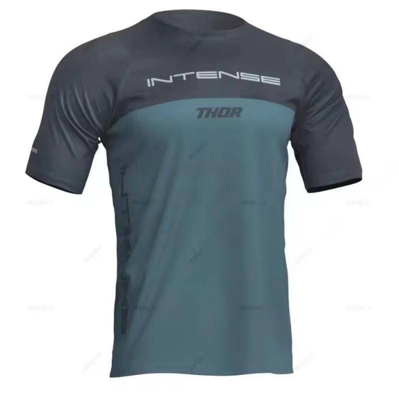 THOR Kurzarm MTB Trikot Schnelltrocknendes Radtrikot Herren Damen Mountainbike Motocross Top