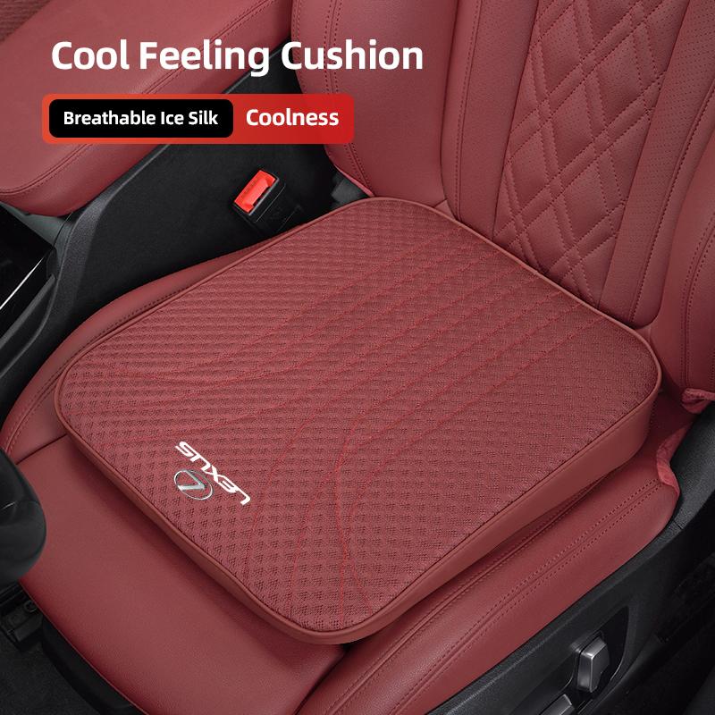 Poduszka na fotel samochodowy z lodowego jedwabiu Ulga w zmęczeniu Zwiększająca wysokość Podkładka do Lexus F SPORT ES RX NX LS UX LM LX GX LC RZ IS CT GS RC HS SC T