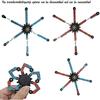 4PC Cool Fidget Spinning Top Focus Toy with Transformable Chain Mechanical Spiral Twister