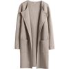 Autunno e Inverno Nuovo Cappotto Casual Comodo da Donna Europeo e Americano Cappotto di Lana con Revers
