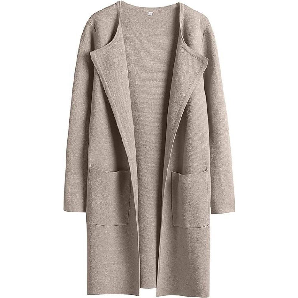 Autunno e Inverno Nuovo Cappotto Casual Comodo da Donna Europeo e Americano Cappotto di Lana con Revers