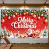Christmas Decor Christmas Tree Merry Christmas Banner Winter Celebration Red Theme For Holiday Celebration Winter Event Office