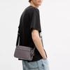Coach Graham 23 Metal Logo Double Zipper Crossbody Bag Men Crossbody Bag Graphite CR771-SVGP