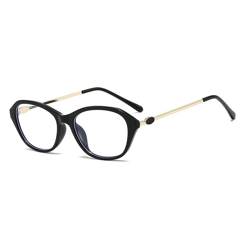 

Новые черные овальные компьютерные очки оправа кошачий глаз женские мужские защита от синего света эллиптические очки блокирующие оптические очки