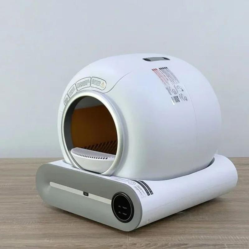 Booteely 65L Automatic Smart Cat Litter Box Self Cleaning Fully Enclosed Cat Litter Box Pet Toilet Litter Tray English Versions