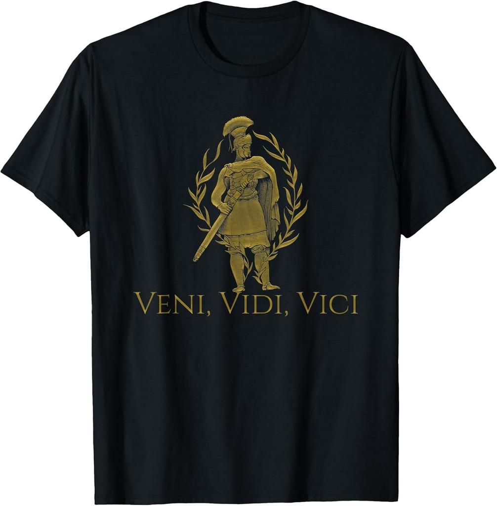 NEW LIMITED! Veni Vidi Vici - Julius Caesar Latin Quote Tee - MADE IN USA