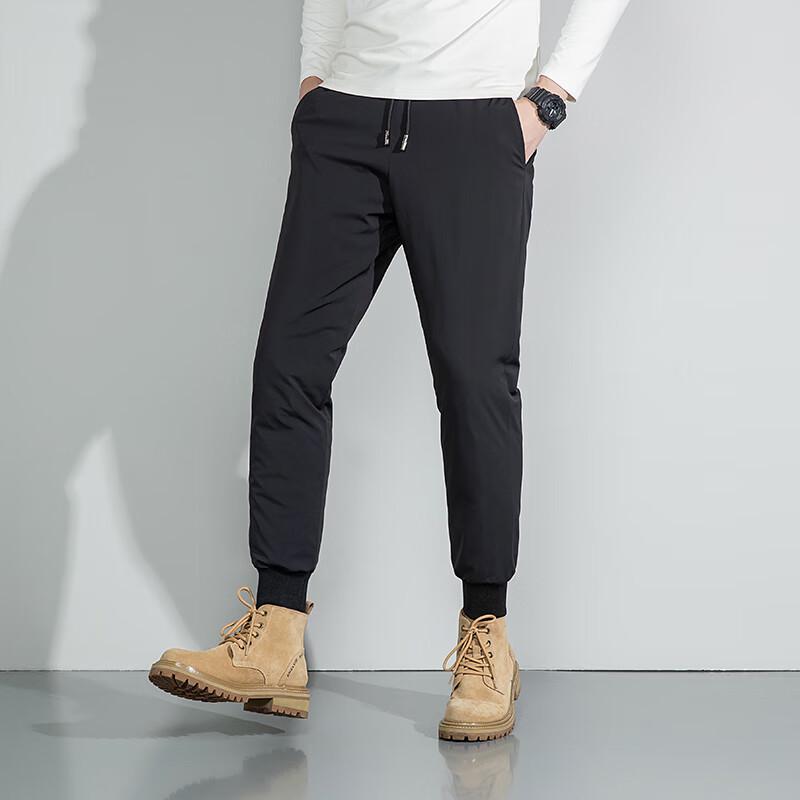 Fengmao Men's Winter Goose Down Jogger Pants