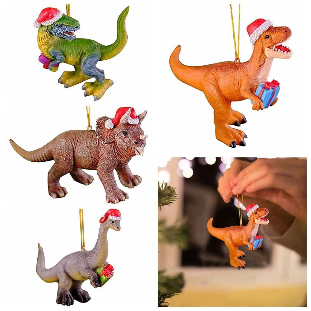 2D Acrylic Dinosaur Pendant Acrylic Dinosaur Car Mirror Pendant  Home Decor