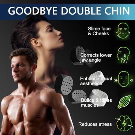 Jawline Exerciser 6 pieces Unisex - Silicone Jaw Face Neck Trainer Exercise Device Slim Toned Young Healthy Appearance Facial