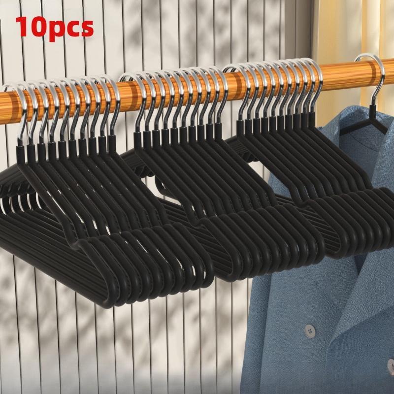 

10 шт. бесшовные вешалки для одежды, простые бытовые вешалки для влажной и сухой одежды, вешалки для хранения, нескользящие вешалки для одежды