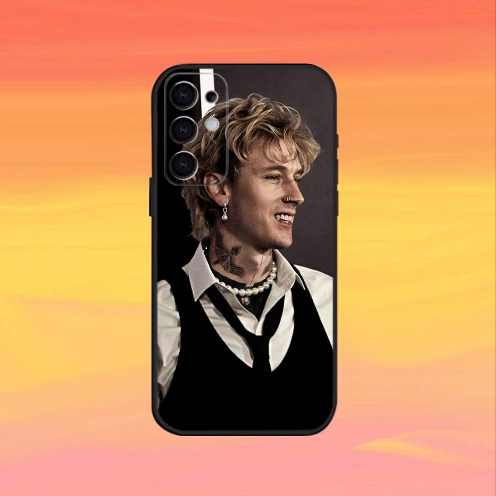M-MGK Machine Gun Kelly Handyhülle Für Samsung S25,24,23,22,30,21,10,9,Ultra,Plus,FE 5G Schwarze Weiche Hülle