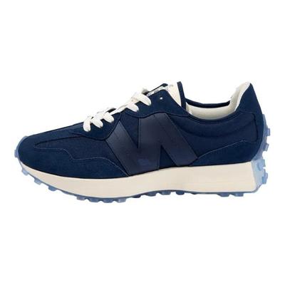 Nb 327 Retro Tkanina Skóra Amortyzacja Trwałe Lekkie Niskie Buty do Biegania Unisex sneaker Granatowy MS327AAB