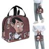 Dhr. Bonen Cartoon Geïsoleerde Lunchtas voor Vrouwen Kinderen Draagbare Voedseldozen Thermische Lunchbox Tote