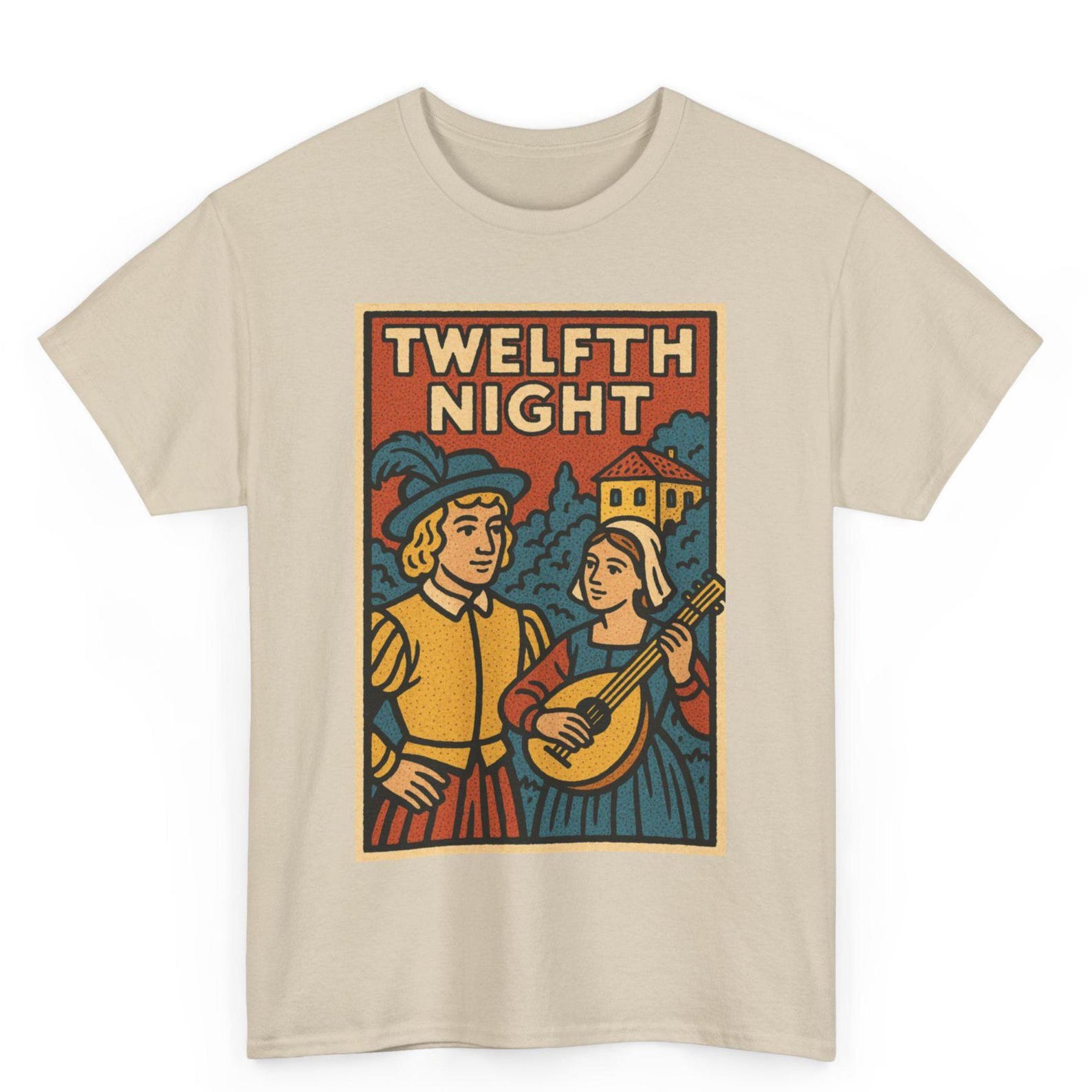 Twelfth Night T-Shirt: Retro Comic Style Shakespeare Tee 4XL