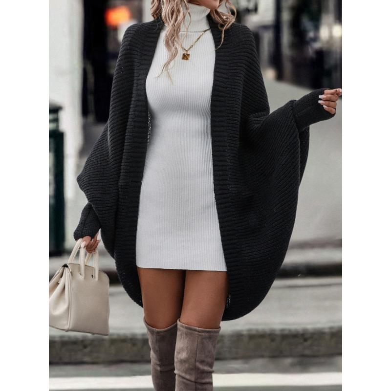 Women S Knitted Cardigan Long Sleeve Loose Fit Casual Autumn Winter