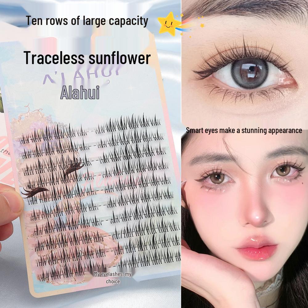 

Lazy Trilogy Sunflower Ultra-Fine Transparent Stem Comic Fairy False Eyelashes