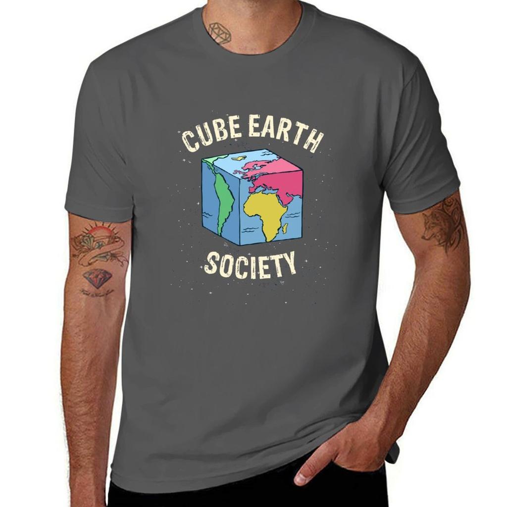Cube Earth Society Tshirt Big Size Daily Wear Tshirt
