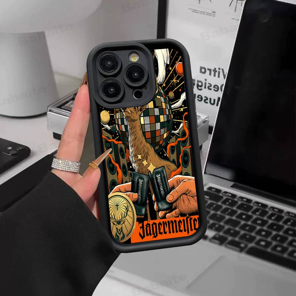 Hot J-Jagermeisters Phone Case For IPhone 17 16 15 14 13 12 11 Pro Max 16E Plus INS Soft Cover