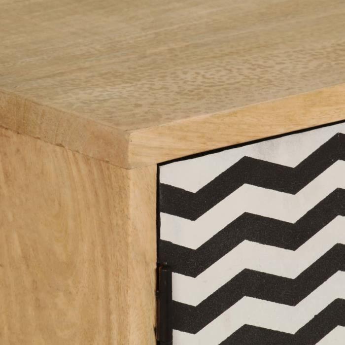 VidaXL Buffet 120 x 30 x 75 cm Bois de manguier massif