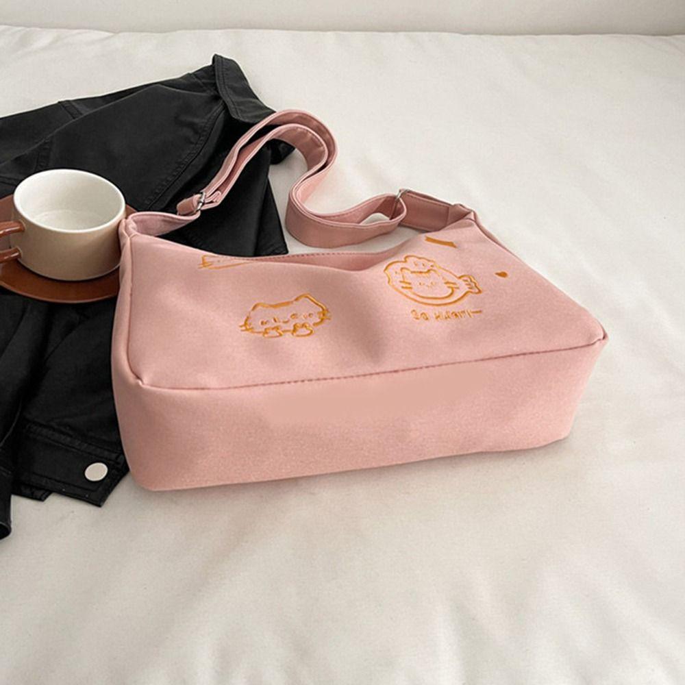 New Trendy Crossbody Messenger Bag Large Capacity Cartoon Commuting Bag  Versatile