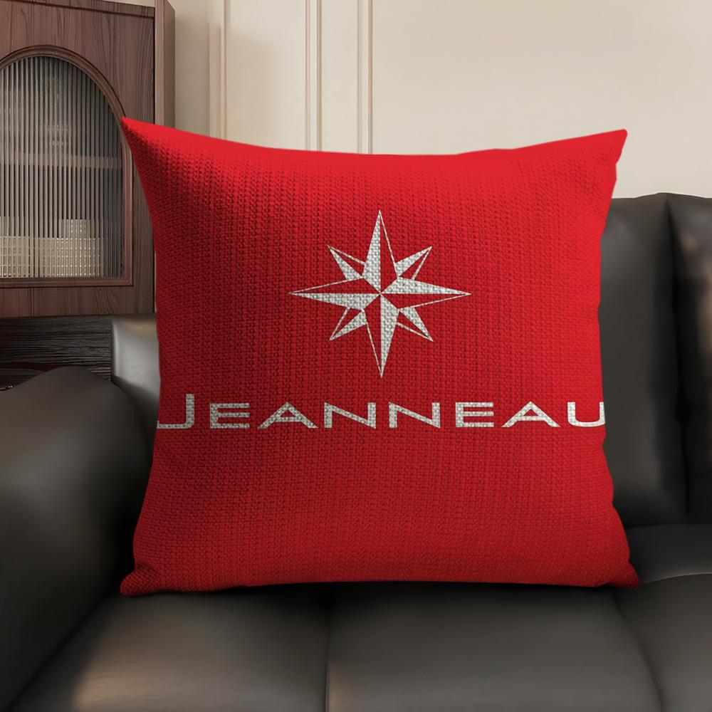 

JJeanneau YYachtss Cushion Cover Natural Linen Organic Fabric DoubleSided Printing Sofa Home Decor Breathable Environmentally 30x30cm