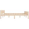 Solid Pine Wood Bed Frame 180 x 200 cm