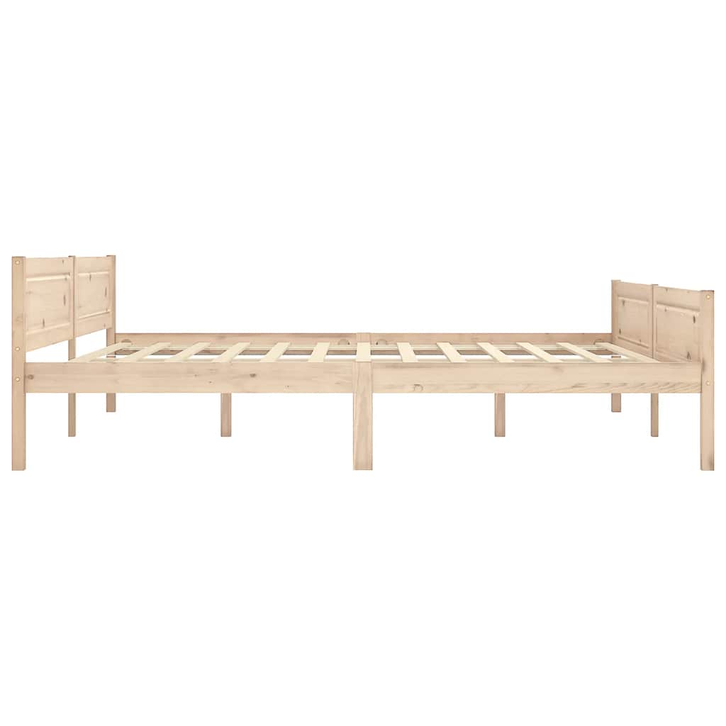 Solid Pine Wood Bed Frame 180 x 200 cm