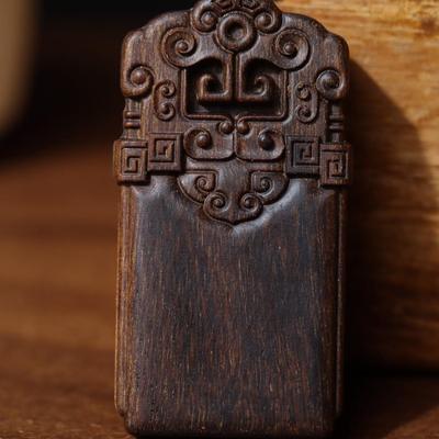 Nha Trang Qinan Agarwood Sinking Grade Amulet Pendant Car Ornament - Chinese Antique Style