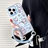 Zhitai Cartoon Lanyard Mirror Case for iPhone 12/13/14/15 Pro/16 Pro Max