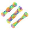 3Pcs Cat Spring Shape Tube Toy Colorful Bouncing Interactive Toy with Bell and Catnip