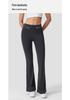 Women's High-Waisted Butt-Lifting Slightly Flared Yoga & Pilates Fitness Pants