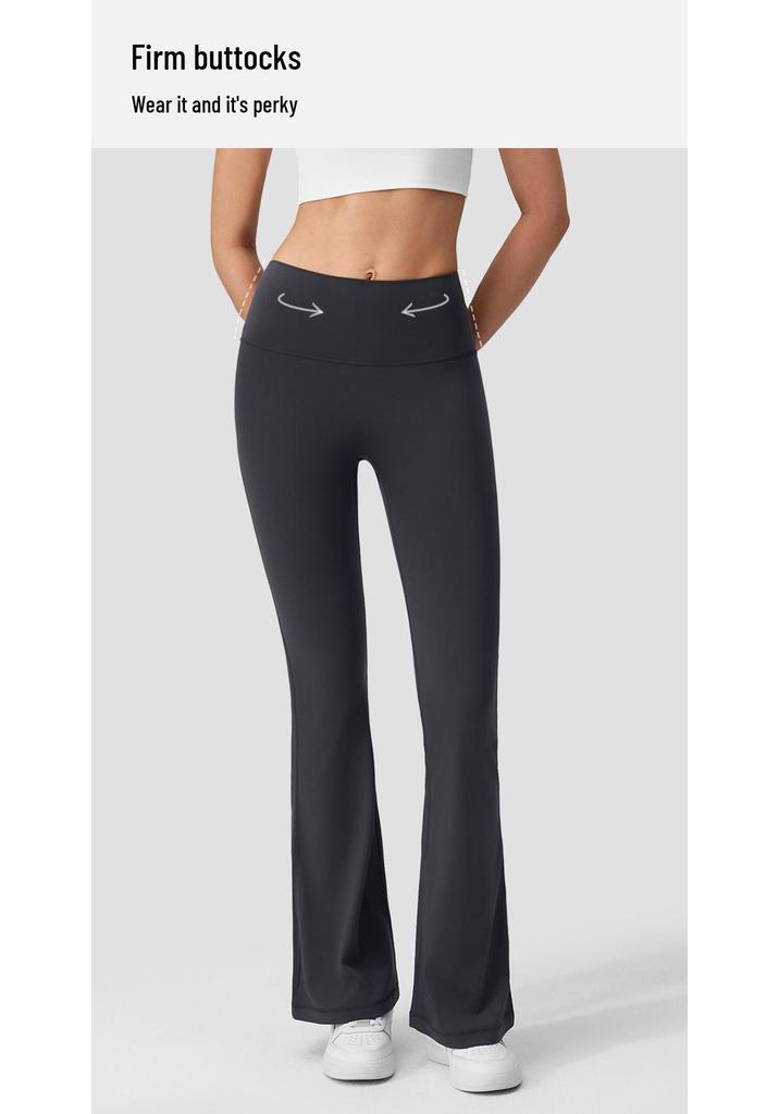 Women's High-Waisted Butt-Lifting Slightly Flared Yoga & Pilates Fitness Pants
