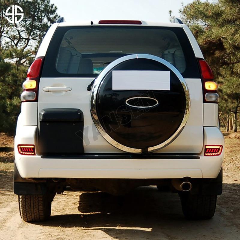 Bumper Reflector Lights For Toyota Land Cruiser Prado 2003-2009 Tail Brake Rear Light Fog Lamps Turn Lights