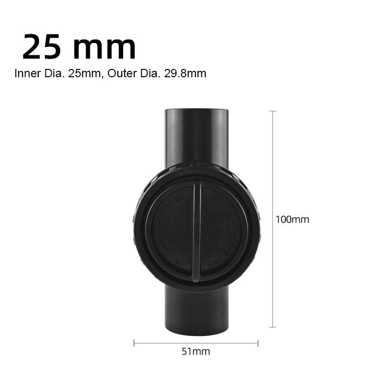 

20mm/25mm/32mm Aquarium Air Water Regulator Flow Tube Pipe Divider Adjustable Water Pump Filter Volume Control Valve Large Size
