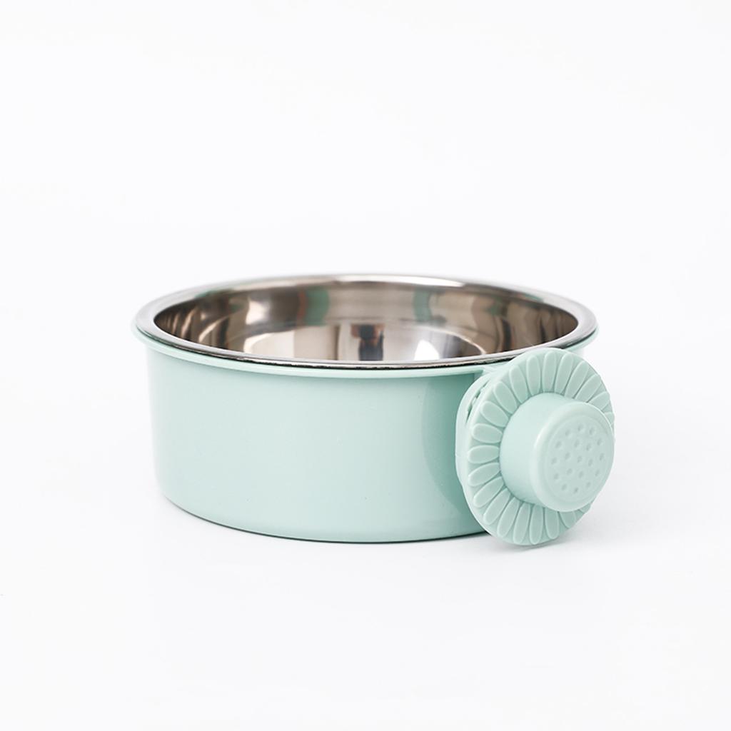 Hanging Stainless Steel Pet Bowl - Cat Bowl with Anti-toppling Feature and Thickened Base for Dog Bowl. Feeding and Drinking Hanging Bowl.