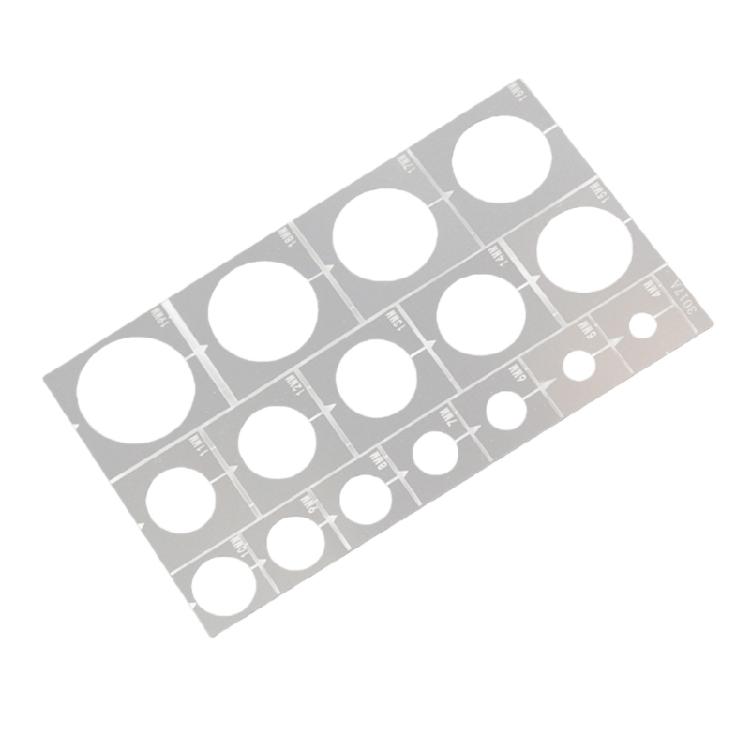 

Professional Model Painting Aid Car Tank Model Roadwheel Rims Sprayer Stencil Template Featuring Measurement Accuracy 1