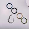 Stainless Steel Twisted Rope Nose Ring Earring - 316L Seamless Open Coil Piercing Jewelry