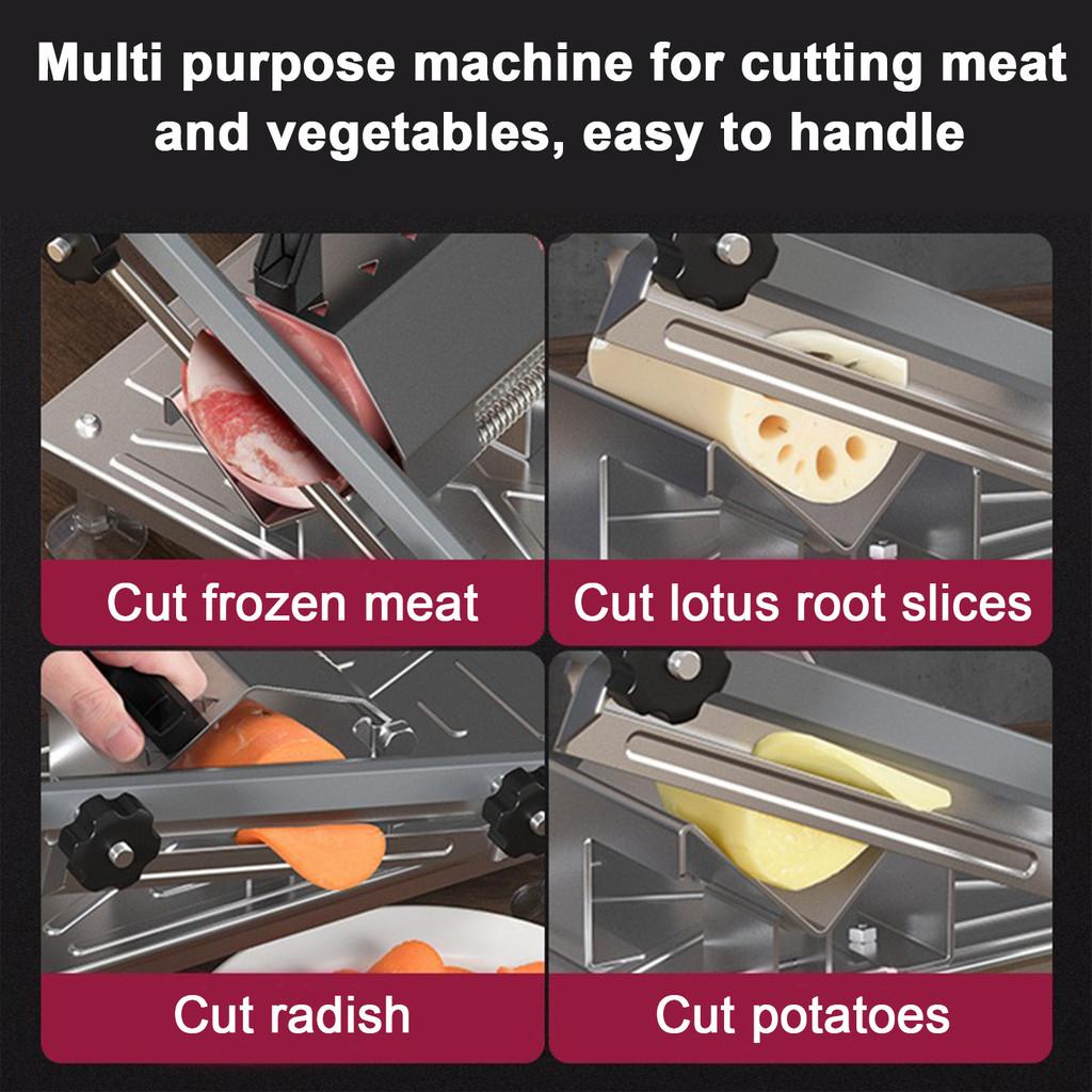 Beef Herb Mutton Rolls Stainless Steel Cutter Household Manual Lamb Slicer Kitchen Gadgets Frozen Meat Cutting Machine