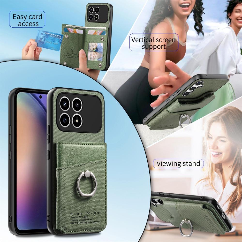 For POCO F8 Ultra 5G Luxury Case Leather RFID Card Wallet Back Panel Xiaomi Poco F8 Pro Case Mi PocoF8 Ultra F 8 Pro Ring Cover