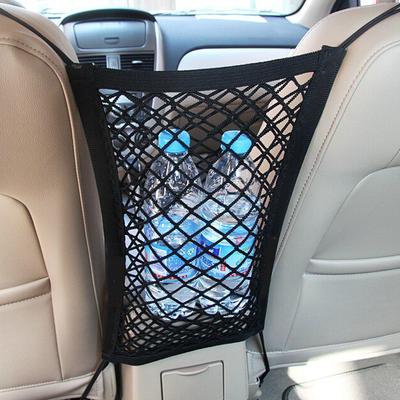 Univerzális 24X29cm nylon rugalmas hálós háló /autóülés háttámla között Tárolóhálós hálós táska Csomagtartó Multifunkcionális zseb