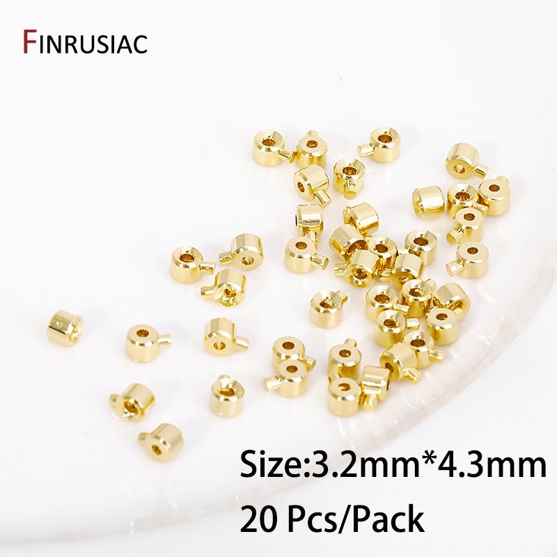 DIY Jewelry Making Accessories,14K Gold Plated Crimp End Beads,Lobster Clasp,Extender Tail Chains Wholesale