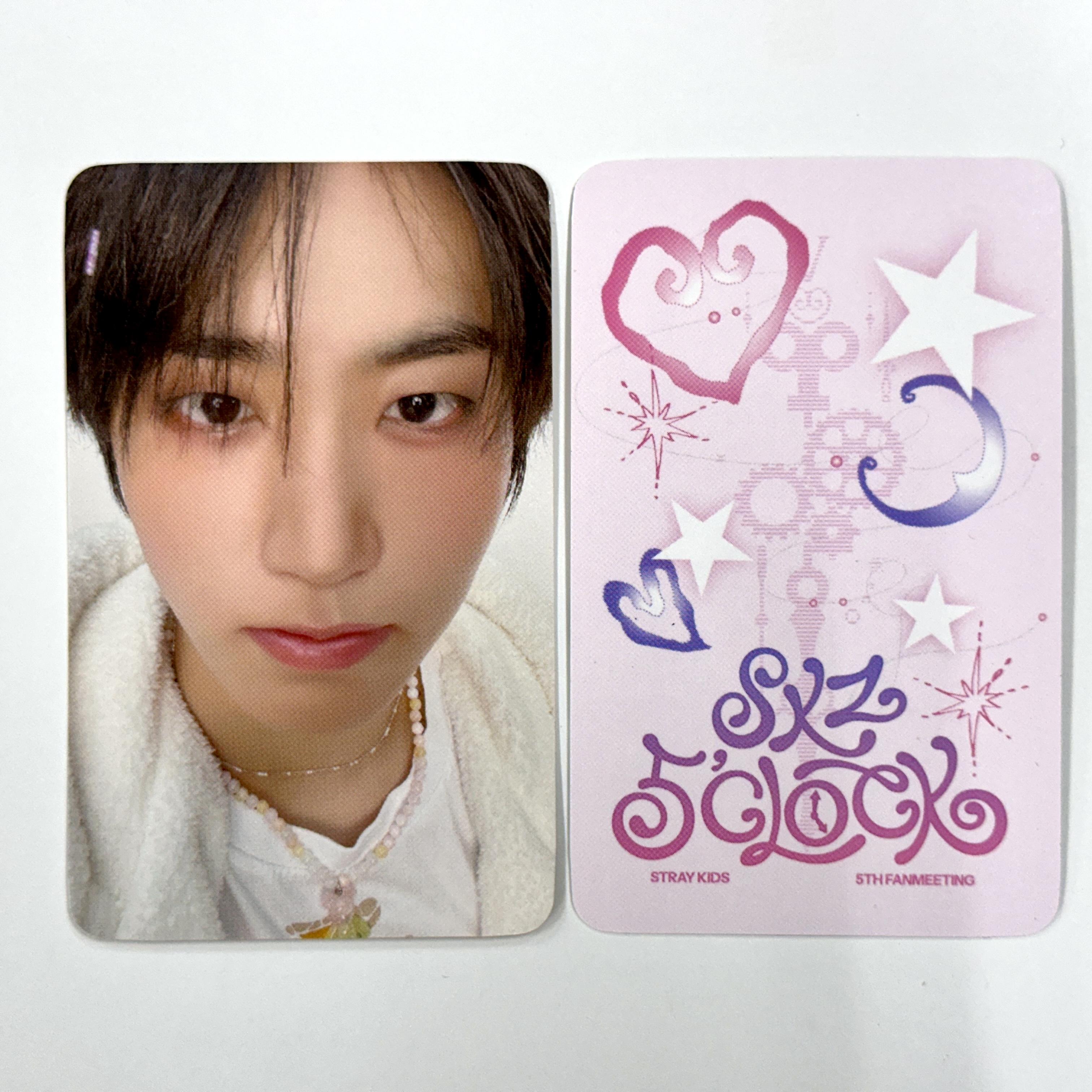 

Stray Kids 5-й фан-митинг 5 CLOCK JYP SHOP POB Фотокарточка Han