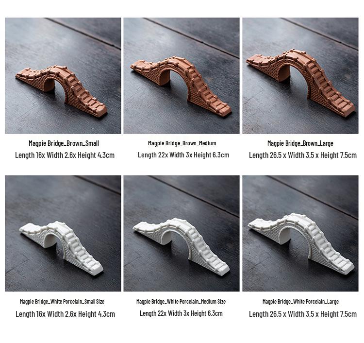 Ceramic Stone Arch Bridge Ornament for Micro Landscapes, Fish Tanks, or Zen Gardens