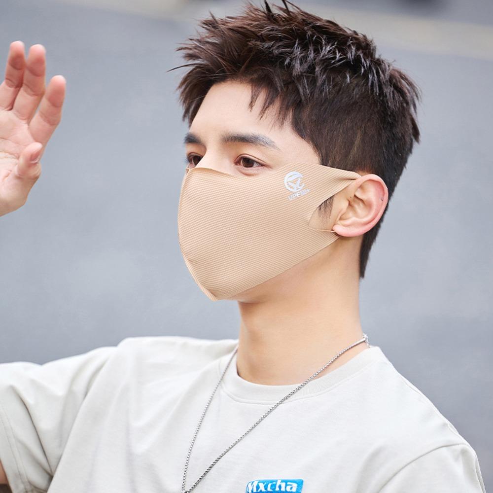 Sunscreen Face Scarf Traceless Face Cover Summer Face Gini Mask Breathable Ice Silk Mask  Outdoor