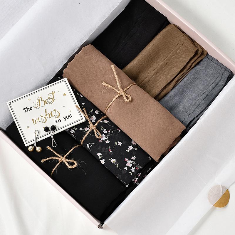 

Рамадан Модальный Шифон Хлопок Хиджаб Шарф Набор Мусульманский Головной Платок С Коробкой Смешанный Хиджаб Повязка На Голову Головной Шарф Женский Фуляр Хиджаб Подарок